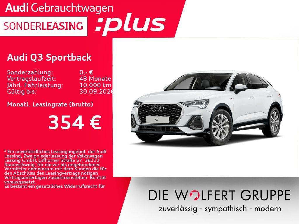 Audi Q3 Sportback S line 35 TFSI S tronic ACC*AHK Leasing