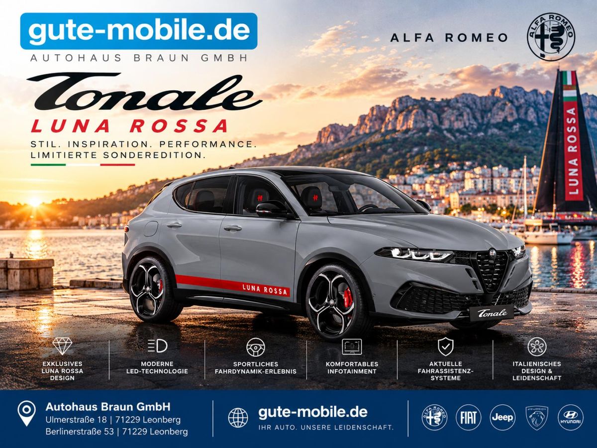 Alfa Romeo Tonale 🔥 NEU! ALFA ROMEO TONALE IBRIDA  LUNA ROSSA – frei konfigurierbar & individuell bestellbar! ⚡ Leasing