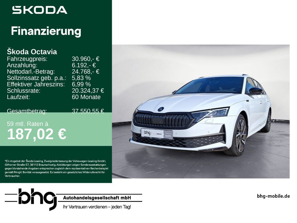 Skoda Octavia Combi 2.0 TDI DSG Sportline Leasing