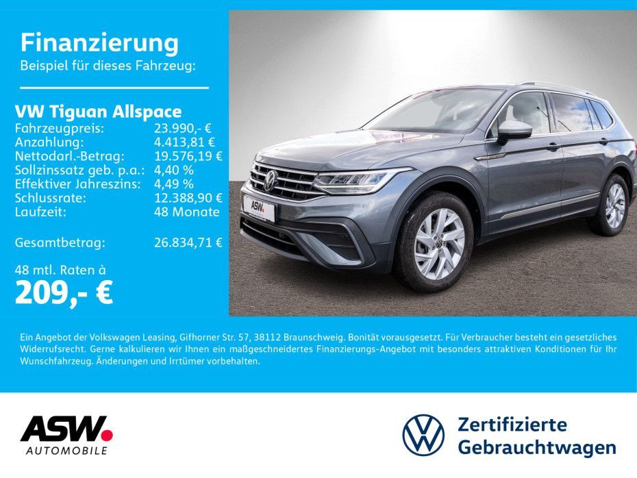 Volkswagen Tiguan Allspace Life 1.5TSI DSG LED Navi HUD AHK Leasing