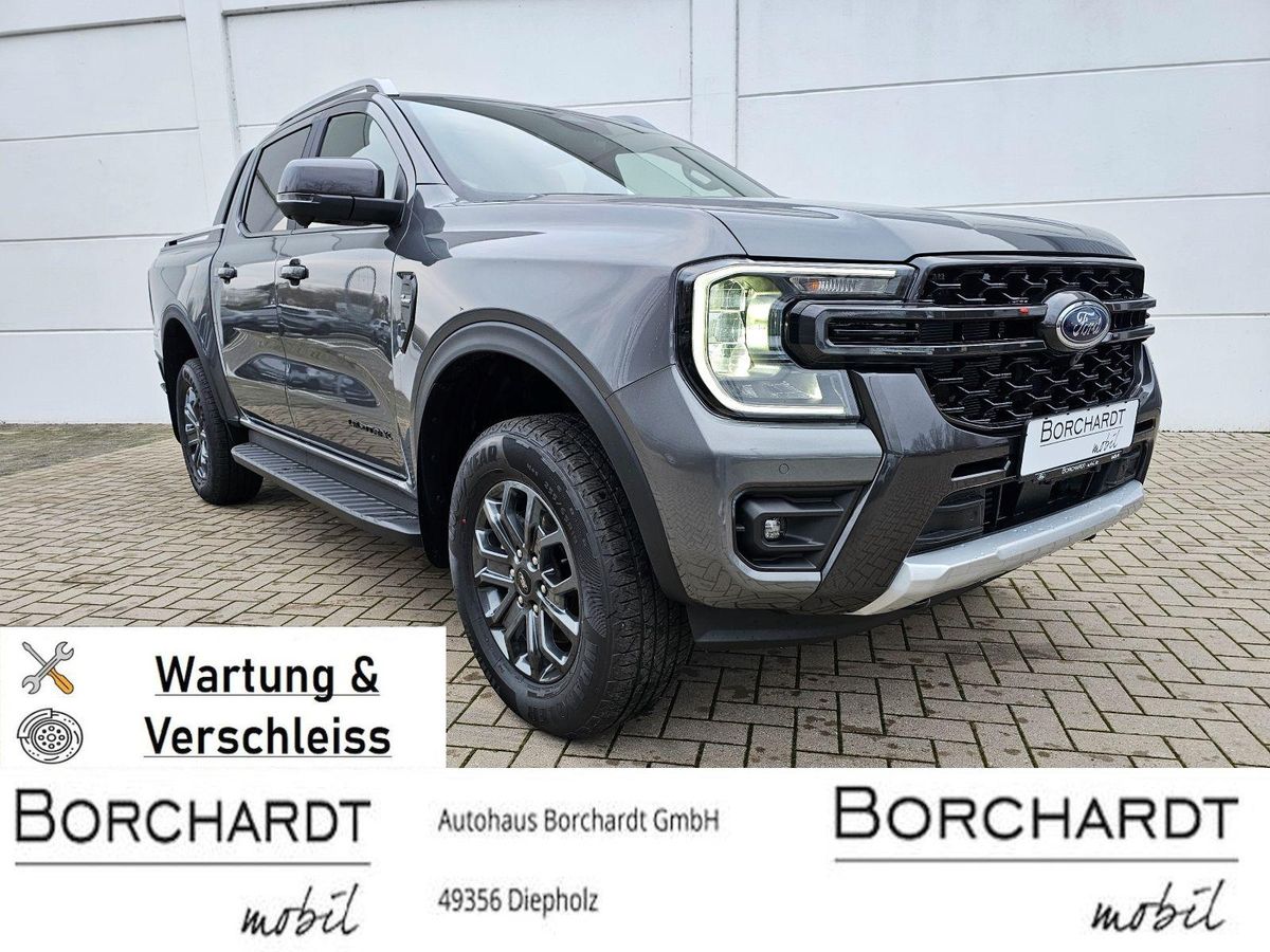 Ford Ranger Wildtrak*e-4WD*el.Rollo*ACC*360°Kamera**Wartung & Verschleiss*Techno46*AHK* Leasing