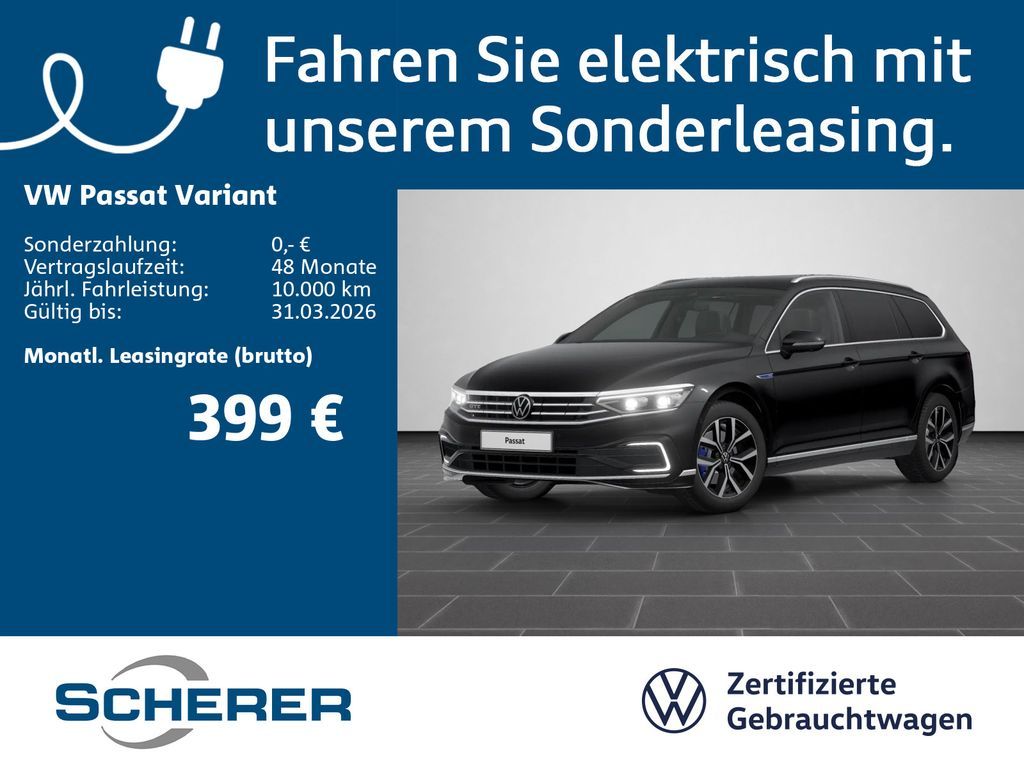 Volkswagen Passat Variant GTE 1.4 TSI eHYBRID DSG IQ.LIGHT Leasing