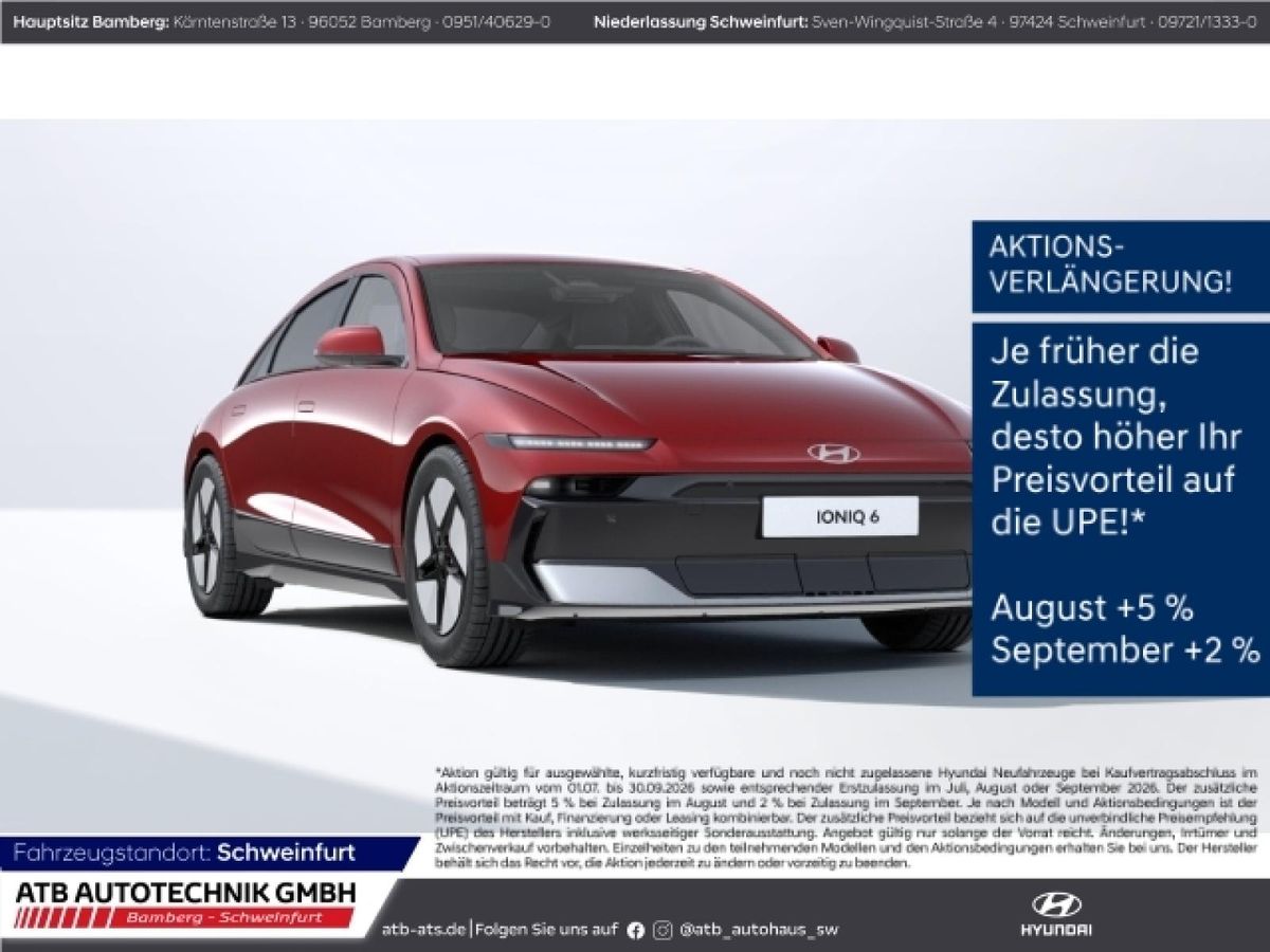 Hyundai IONIQ 6 84kWh CENTRIQ Navi Digitales Cockpit LED Leasing