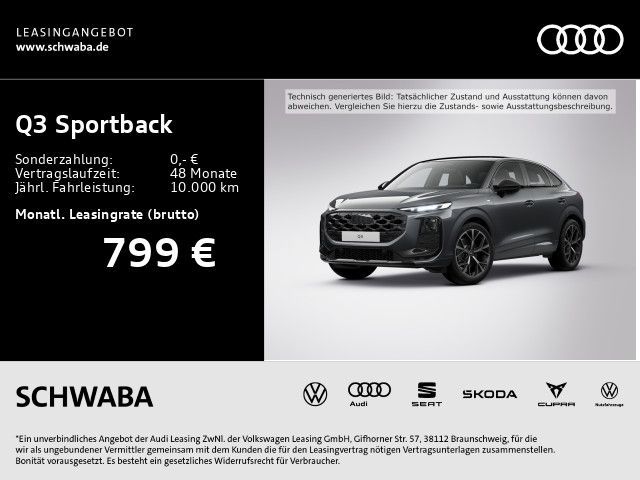 Audi Q3 Sportback TFSI quattro *HdUp*PANO*SONOS* Leasing