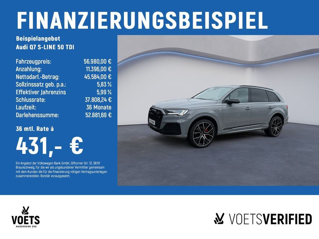 Audi Q7 S-LINE 50 TDI COMPETITION-PLUS+PANO-STANDH Leasing