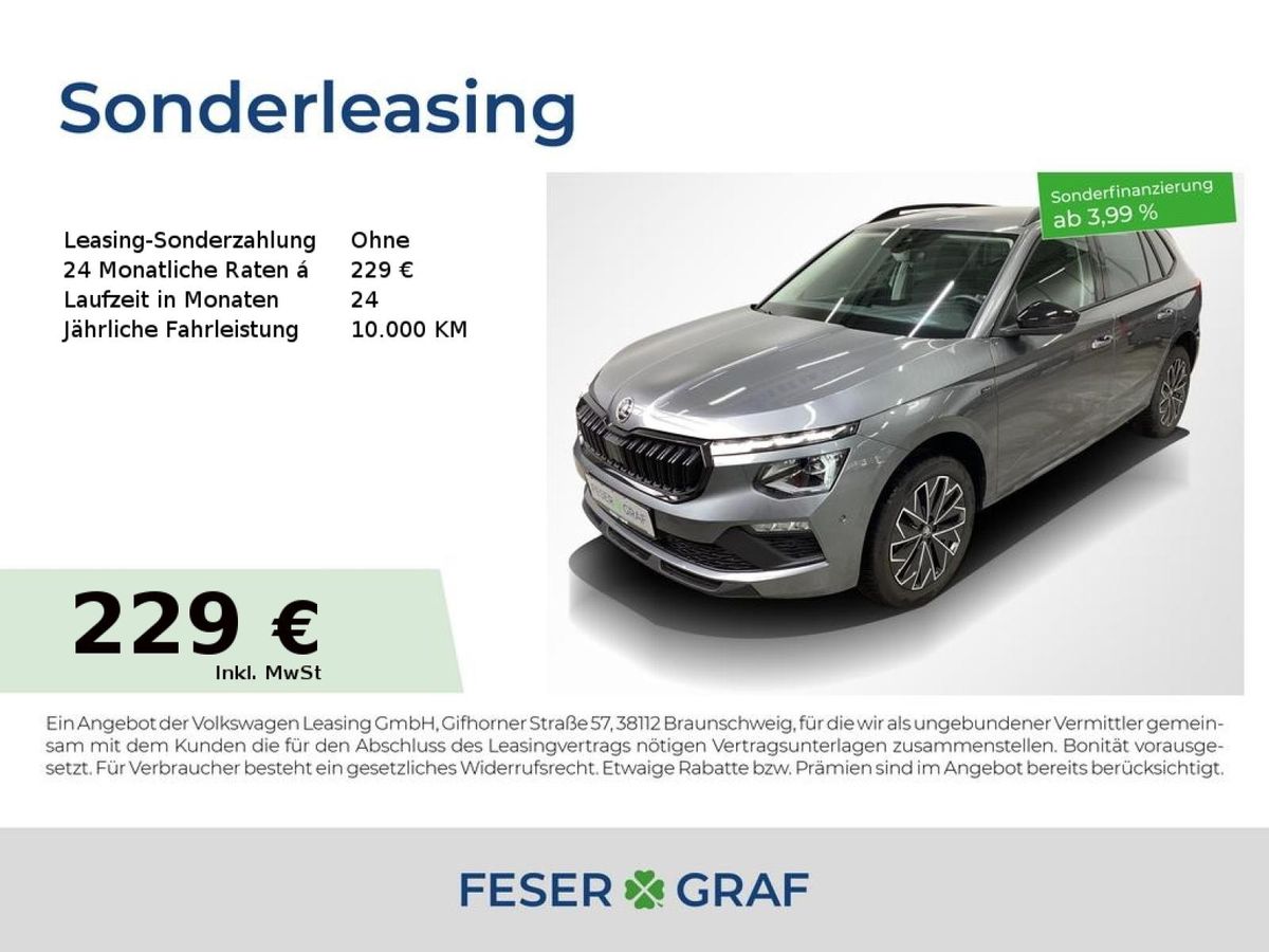 Skoda Kamiq Selection 1,5l TSI DSG * RFK SHZ NAVI AHK* Leasing