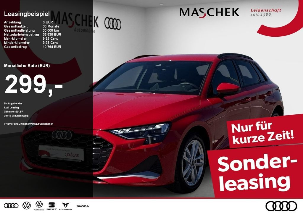 Audi A3 Sportback 40 TFSI e S tronic AHK S-Spoiler R- Leasing