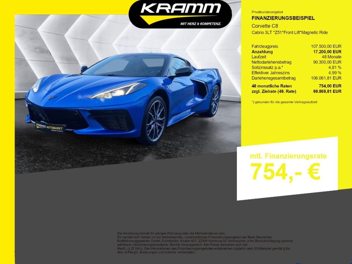 Corvette C8 Cabrio Leasing