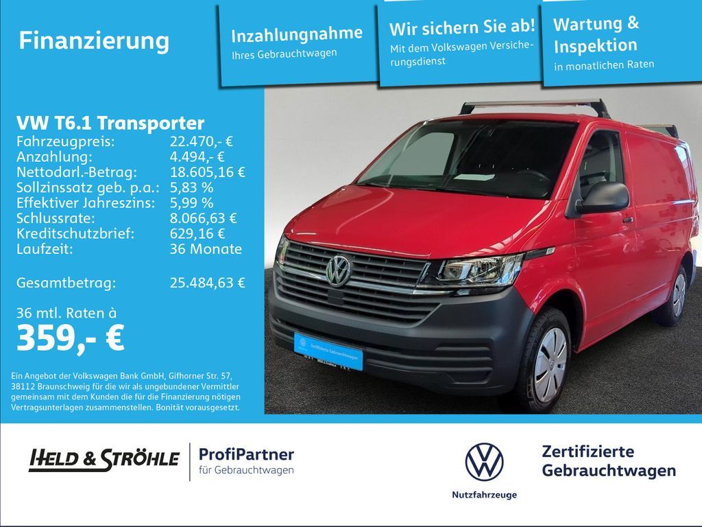 Volkswagen T6.1 Transporter EcoProfi KR 2.0 TDI AHK KLIMA Leasing