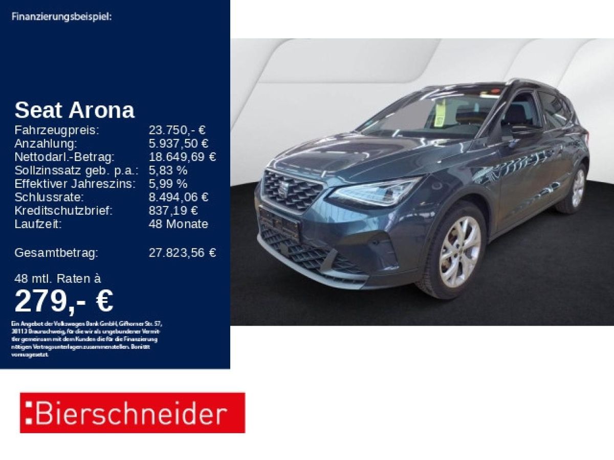 Seat Arona 1.0 TSI DSG FR ACC LED NAVI SHZ CAM Leasing
