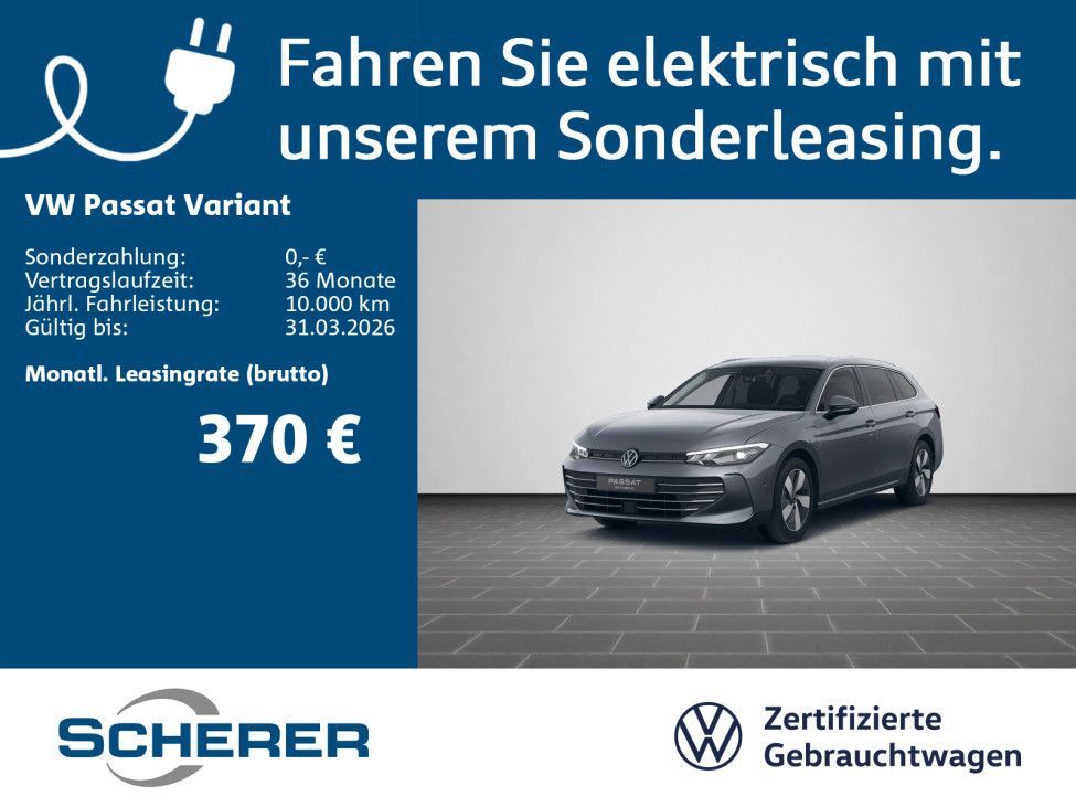 Volkswagen Passat Variant 1.5 eHybrid LED NAVI AHK RFK ACC Leasing