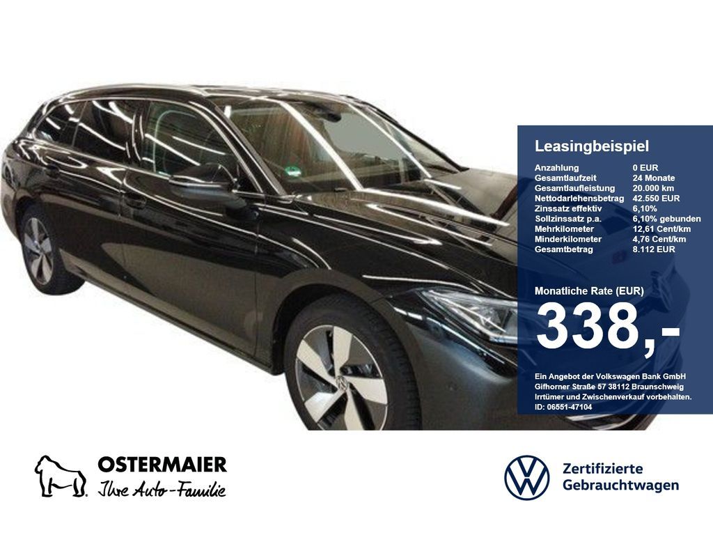 Volkswagen Passat Variant ELEGANCE 1.5eTSI 177PS DSG HYBRID Leasing