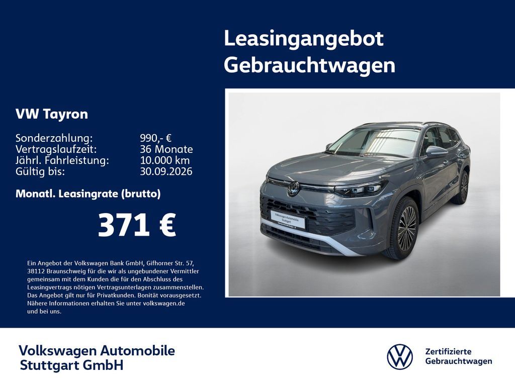 Volkswagen Tayron Life 1.5 TSI Hybrid DSG Navi Kamera AHK Leasing