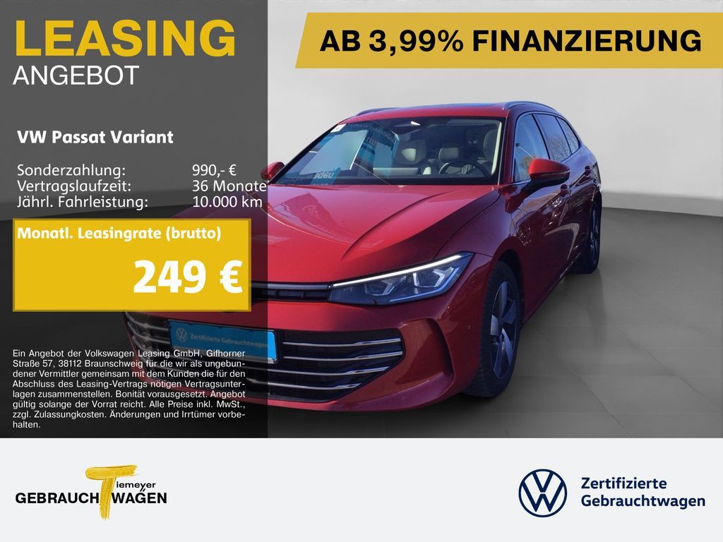 Volkswagen Passat Variant 1.5 TSI eHybrid ELEGANCE UPE72 LM Leasing