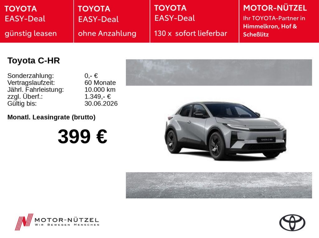 Toyota C-HR+ Teamplayer - 224 PS Leasing