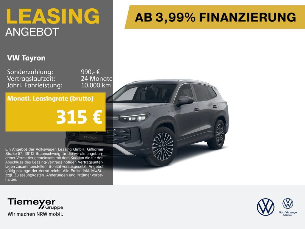 Volkswagen Tayron 1.5 TSI eHybrid DSG ELEGANCE IQ.DRIVE HD- Leasing