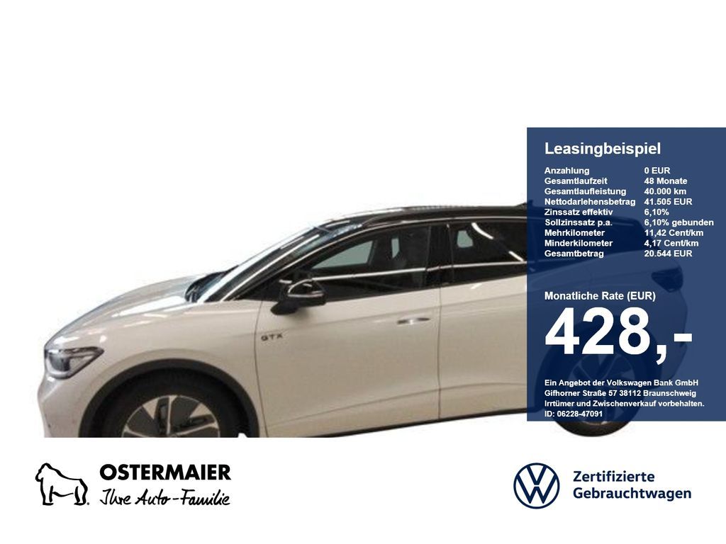 Volkswagen ID.4 GTX 340PS ACC.5J-G.WÄRMEPUMPE.AHK.AREA-VIEW Leasing