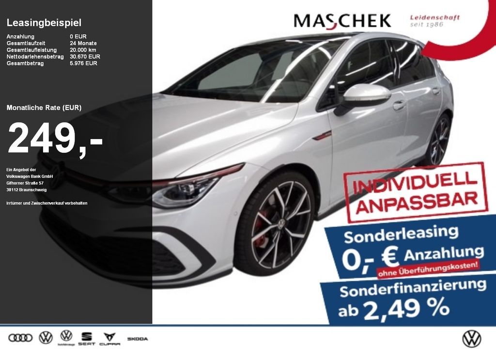 Volkswagen Golf GTI 2.0 TSI IQ.Light Pano HK LM19 HUD RearV Leasing