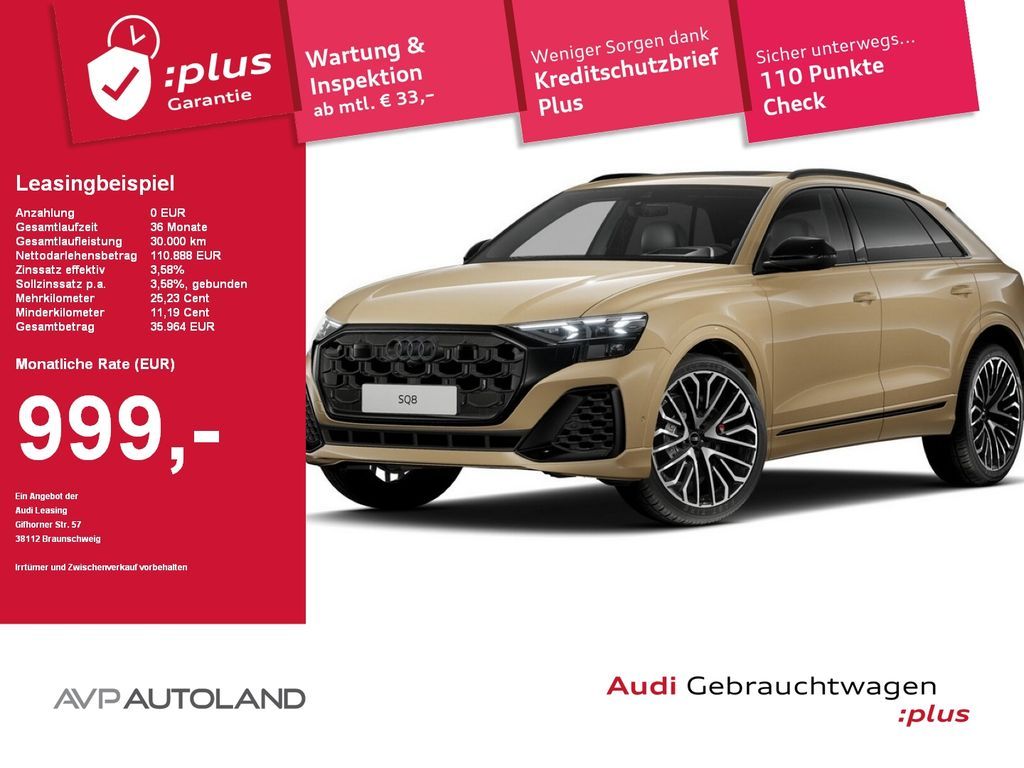 Audi SQ8 4.0 TFSI quattro tiptronic | PANO | AHK | Leasing