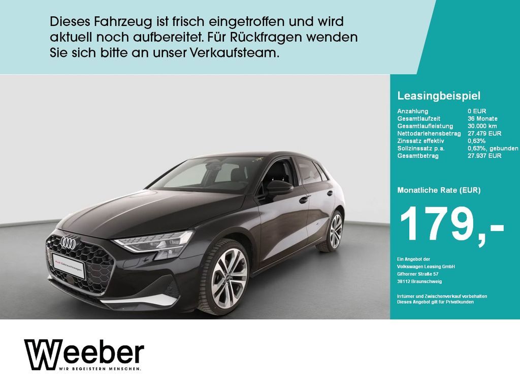 Audi A3 Sportback advanced *GRA*APP CONNECT*VORB. AHK Leasing