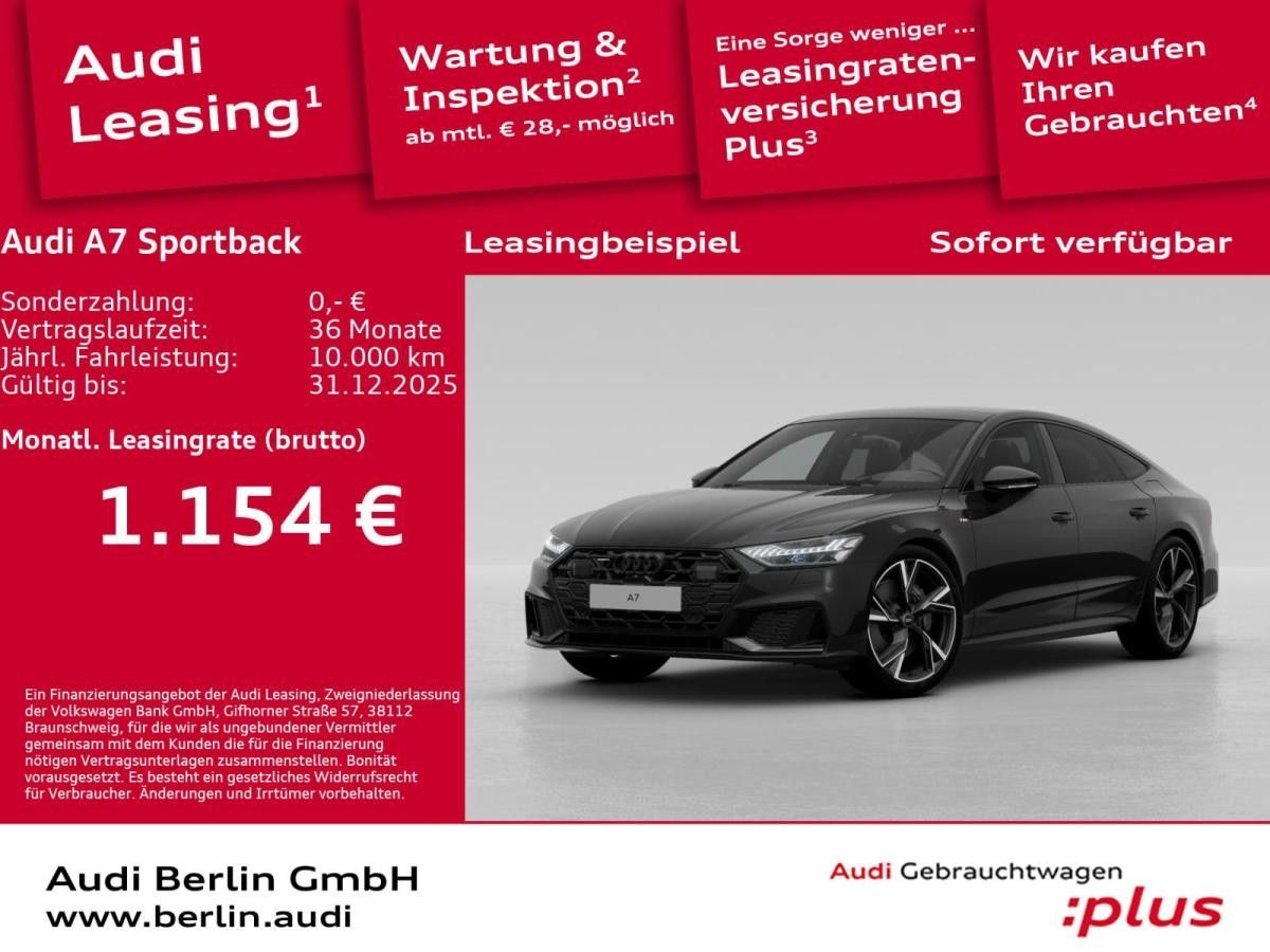 Audi A7 Sportback 50 TFSI e quattro S tronic Leasing
