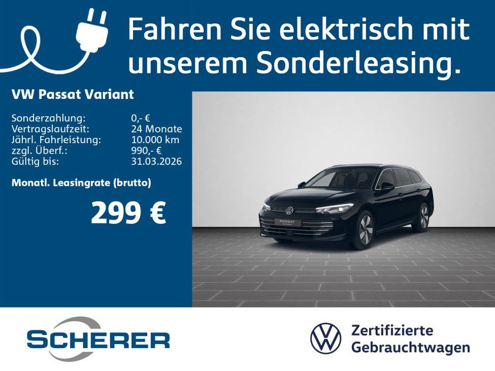Volkswagen Passat Variant Business 1.5 eletric/TSI eHybrid Leasing
