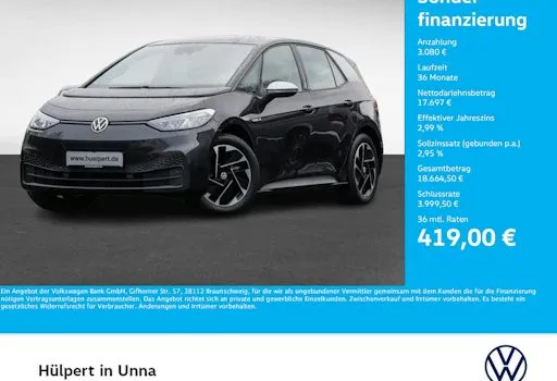 Volkswagen Id3 Pro Performance 1st 5dr