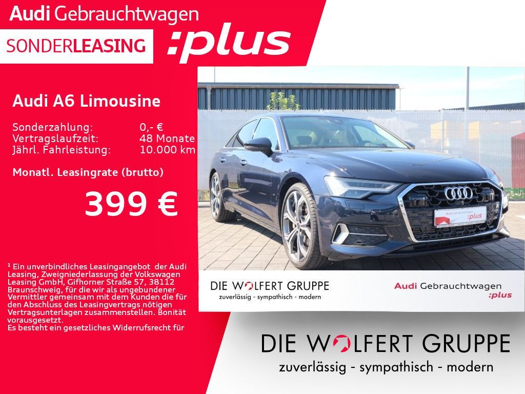 Audi A6 Limousine 45 TFSI S tronic SITZBELÜFTUNG*PANO Leasing