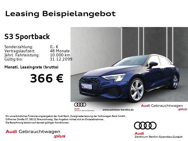 Audi S3 Sportback *MATRIX*B&O*Opt.-Schwarz+*NAV+* Leasing