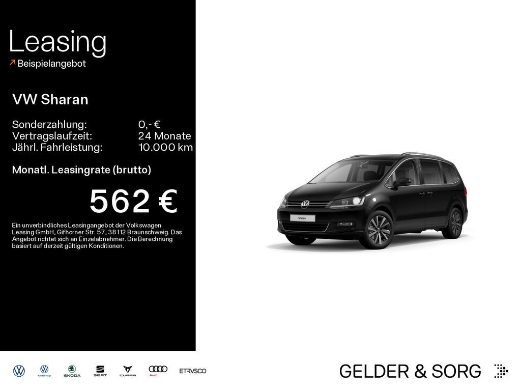 Volkswagen Sharan Comfortline 2.0 TDI 7Sitze*AHK*Standheiz. Leasing