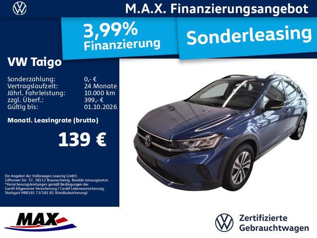 Volkswagen Taigo 1.0 TSI LIFE ENERGY LED+KAMERA+DCP+PDC+ACC Leasing