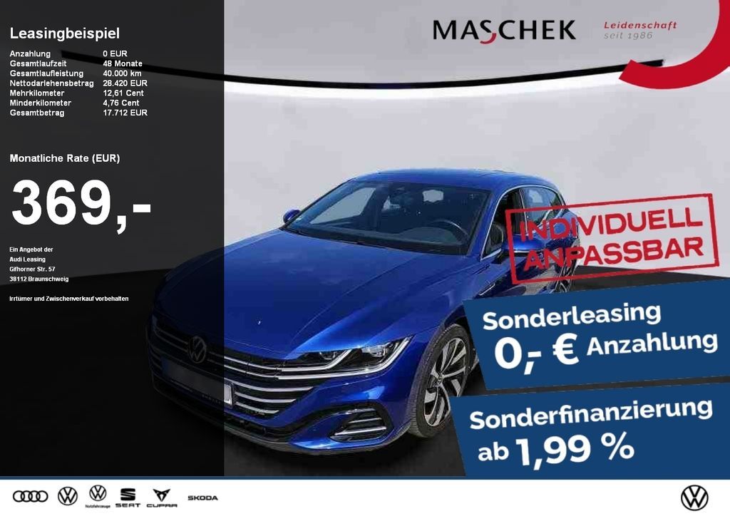 Volkswagen Arteon SB R Line 1.4 e-Hybrid Pano AHK IQ.Light Leasing