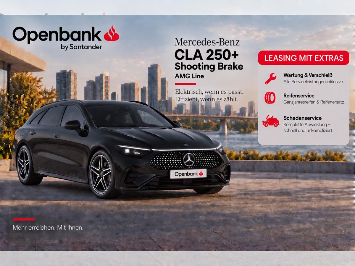 Mercedes-Benz CLA 250 + Shooting Brake |🔥Rate inkl. Services | Wartung & Verschleiß + Reifenservice + Schadenservice Leasing