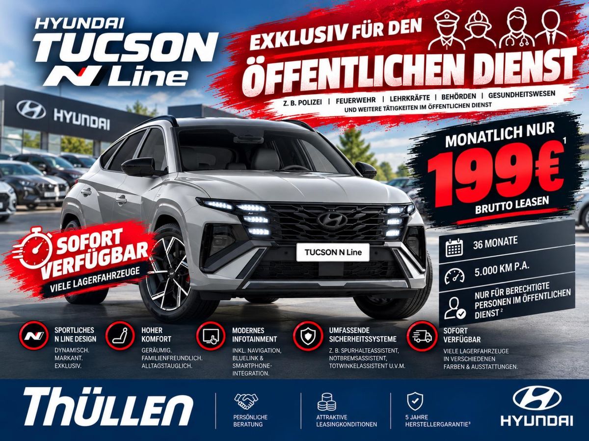 Hyundai TUCSON 🚀N-LINE🚀ÖFFENTLICHER DIENST🚀 Leasing
