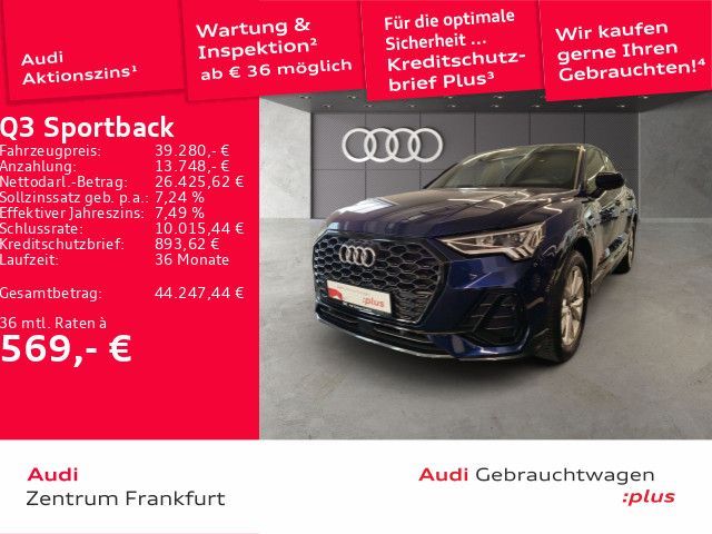 Audi Q3 Sportback 35 TFSI S tronic S line LED NAV AHK Leasing