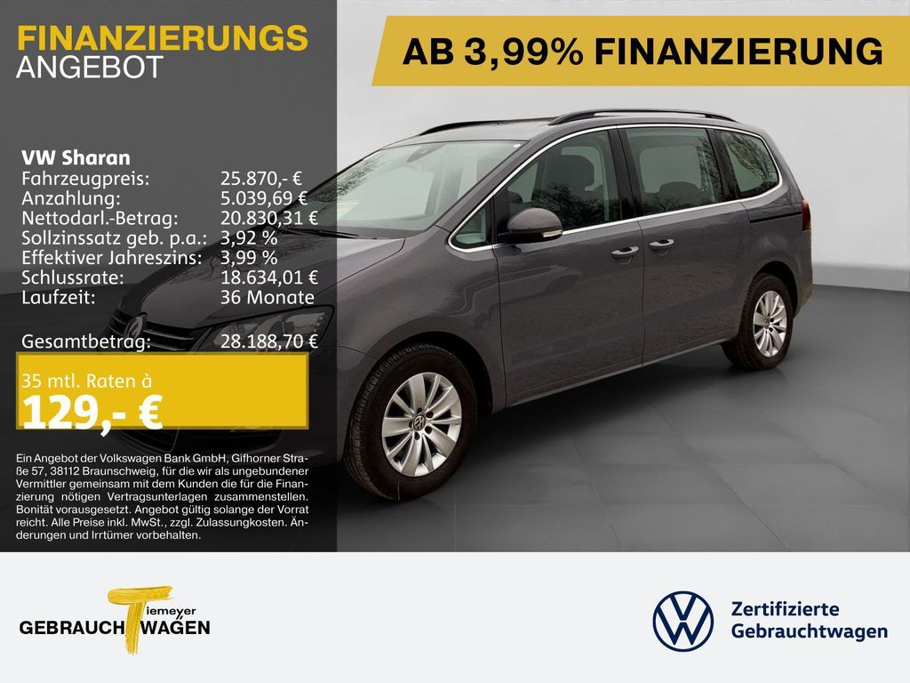 Volkswagen Sharan 1.4 TSI DSG COMFORTLINE XENON NAVI AHK Leasing