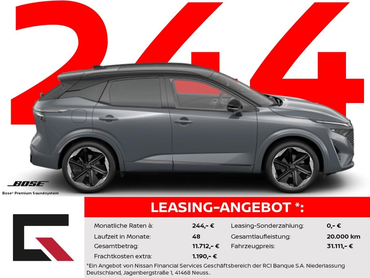 Nissan Qashqai N-DESIGN 158PS Automatik Winter BOSE/360°/LED Leasing