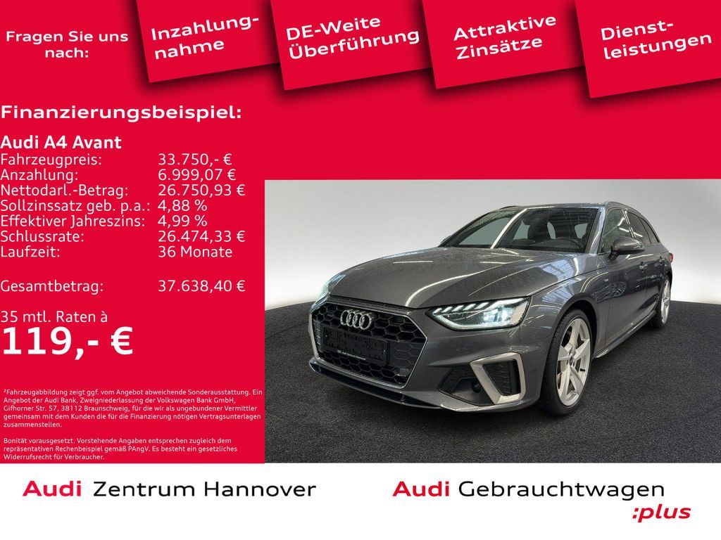 Audi A4 Avant S line 45 TFSI quattro AHK PANO 360 Leasing