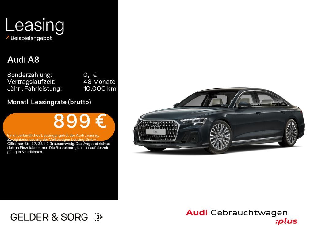 Audi A8 Lang 60 TFSIe qu. Air*Massage*B&O*Pano*HuD* Leasing