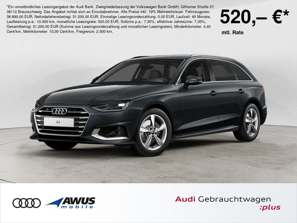 Audi A4 Avant 35 2.0 110kW TFSI advanced Leasing