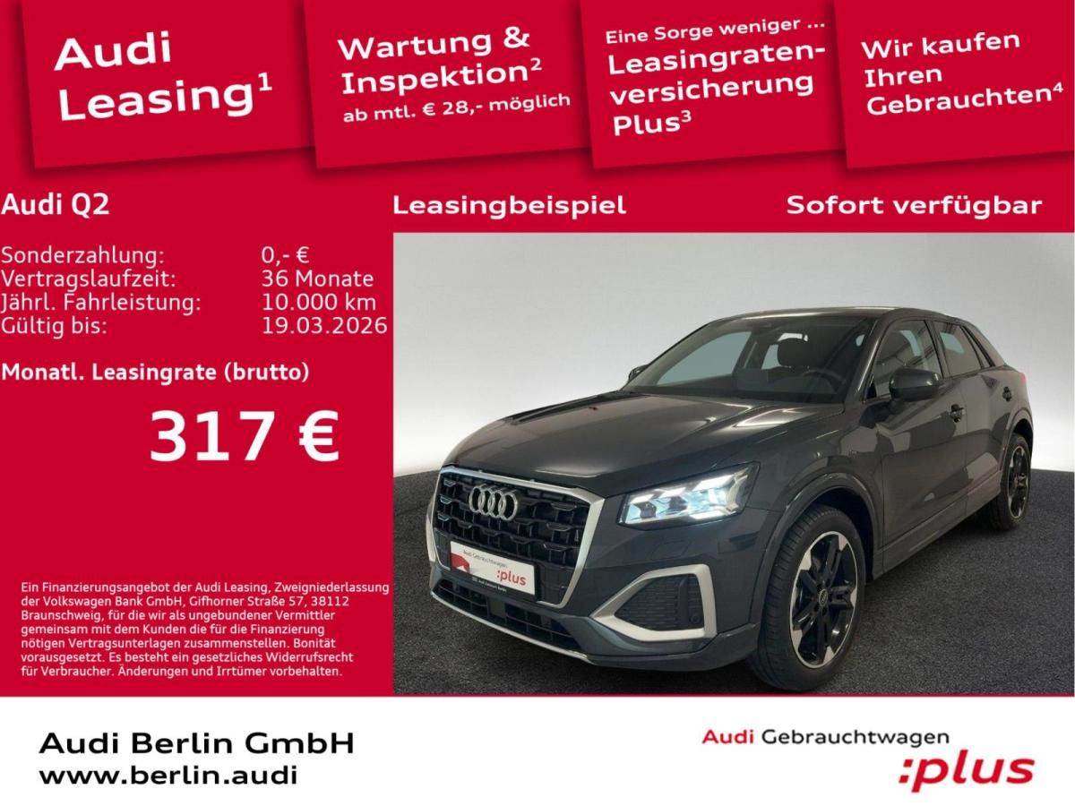 Audi Q2 Advanced 35 TFSI S tr. AHK MATRIX RFK VIRTUAL Leasing