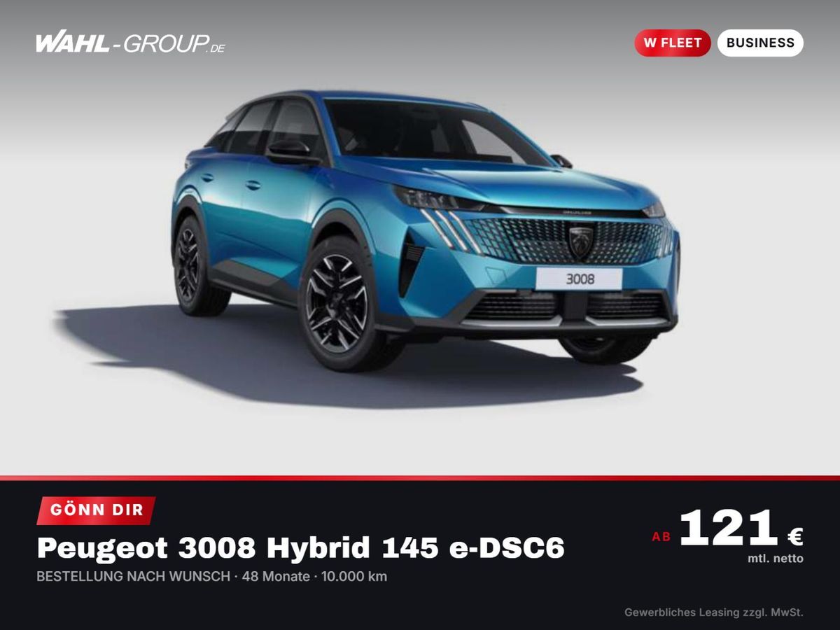 Peugeot 3008 Allure Hybrid 145 e-DSC6| Gewerbe-Deal Leasing