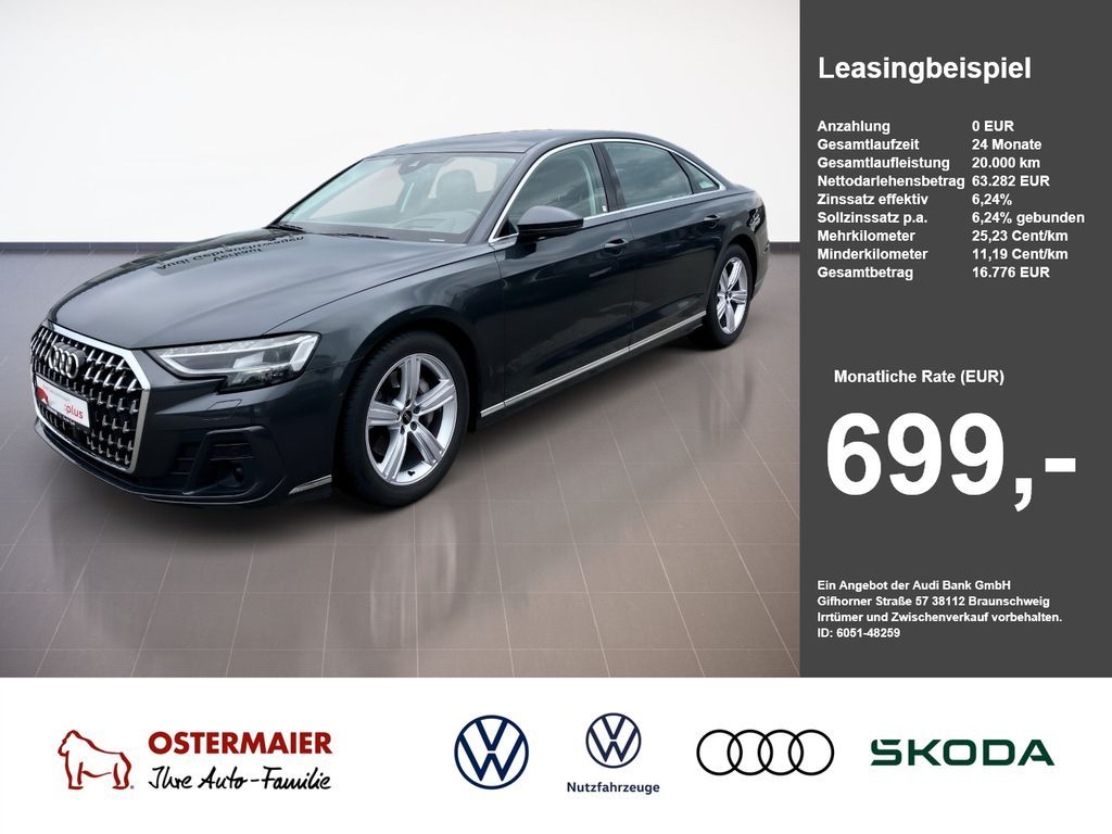 Audi A8 LANG 50 TDI QUATTRO NP:135tEUR! B&O.PANO.HuD. Leasing