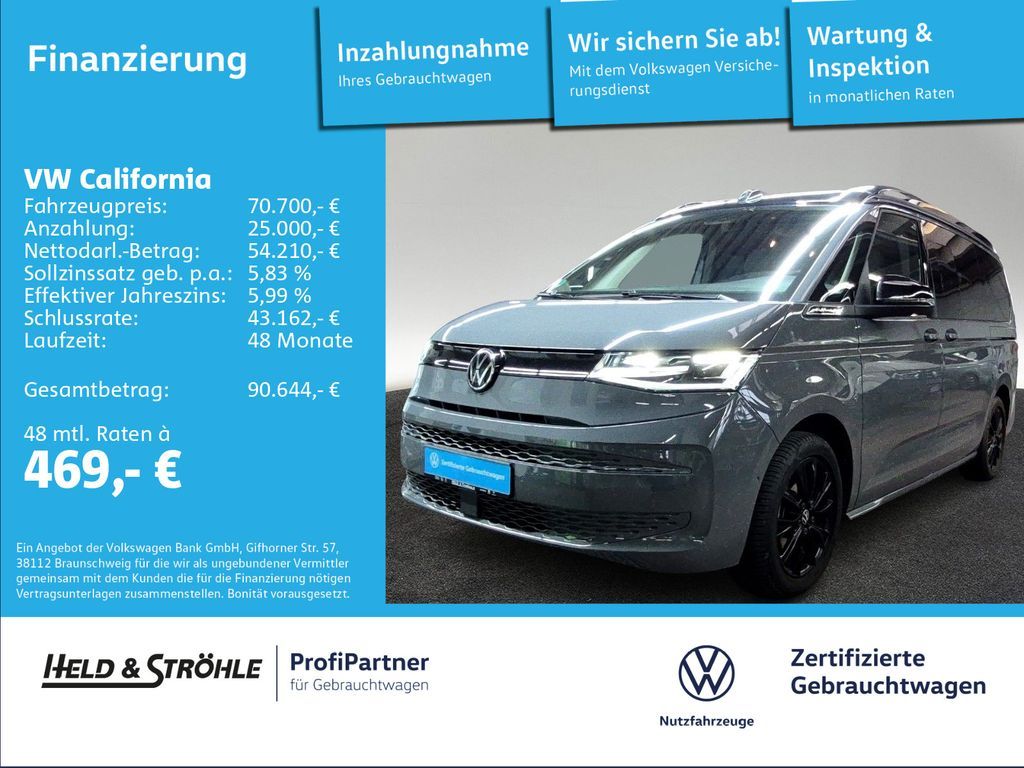 Volkswagen T7 California Beach 2.0 TDI DSG 18 AHK STHZ IQ Leasing