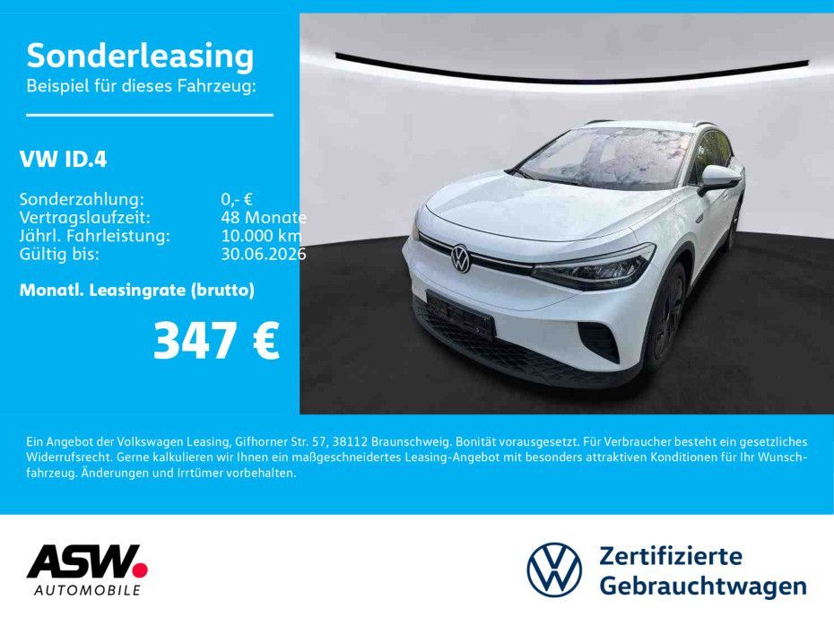 Volkswagen ID.4 Pro Performance LED Navi Wäpu ACC SHZ AHK Leasing