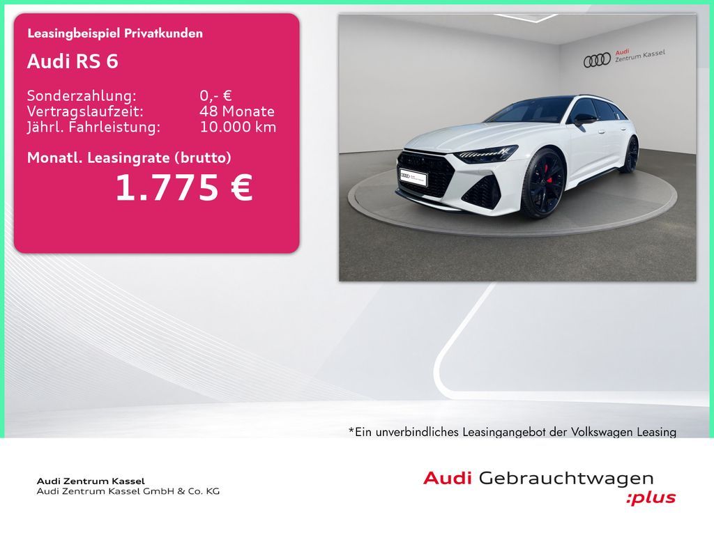 Audi RS 6 Av 4.0 TFSI qu. Laser B&O Pano HuD AHK 360° Leasing