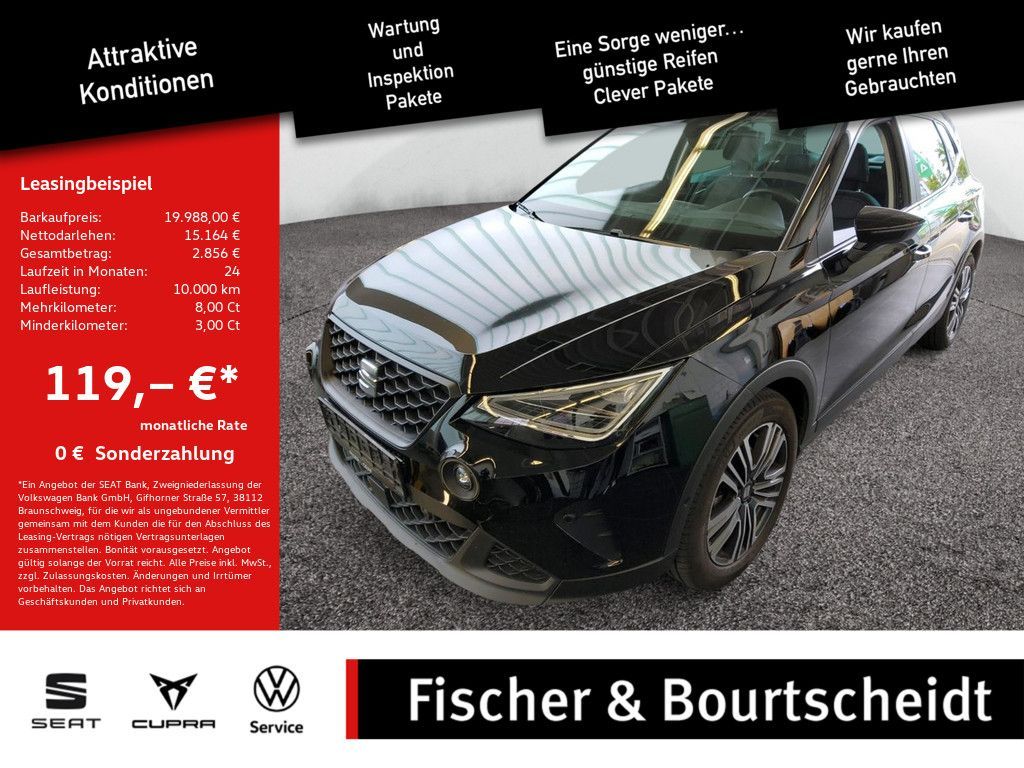 Seat Arona 1.0 TSI Style Edition AHK NAVI KEYLESS LED Leasing