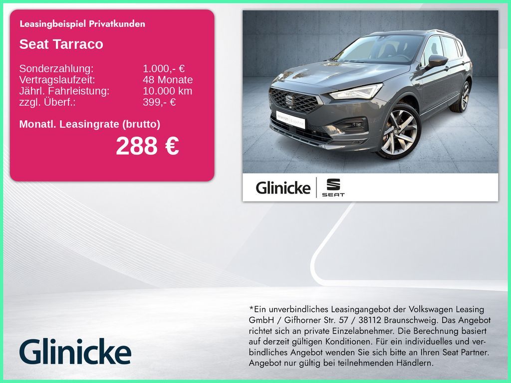 Seat Tarraco FR e-HYBRID Nav/360/ACC/4xSHZ/Assist/20