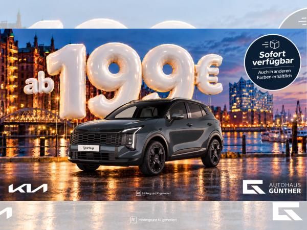 Kia Sportage Automatik Black Edition *sofort verfügbar* Pentametal / Dach Schwarz | Gewerbe Leasing
