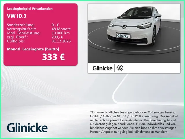 Volkswagen ID.3 Pro Performance LED LM 18" PDC vo+hi ACC DA